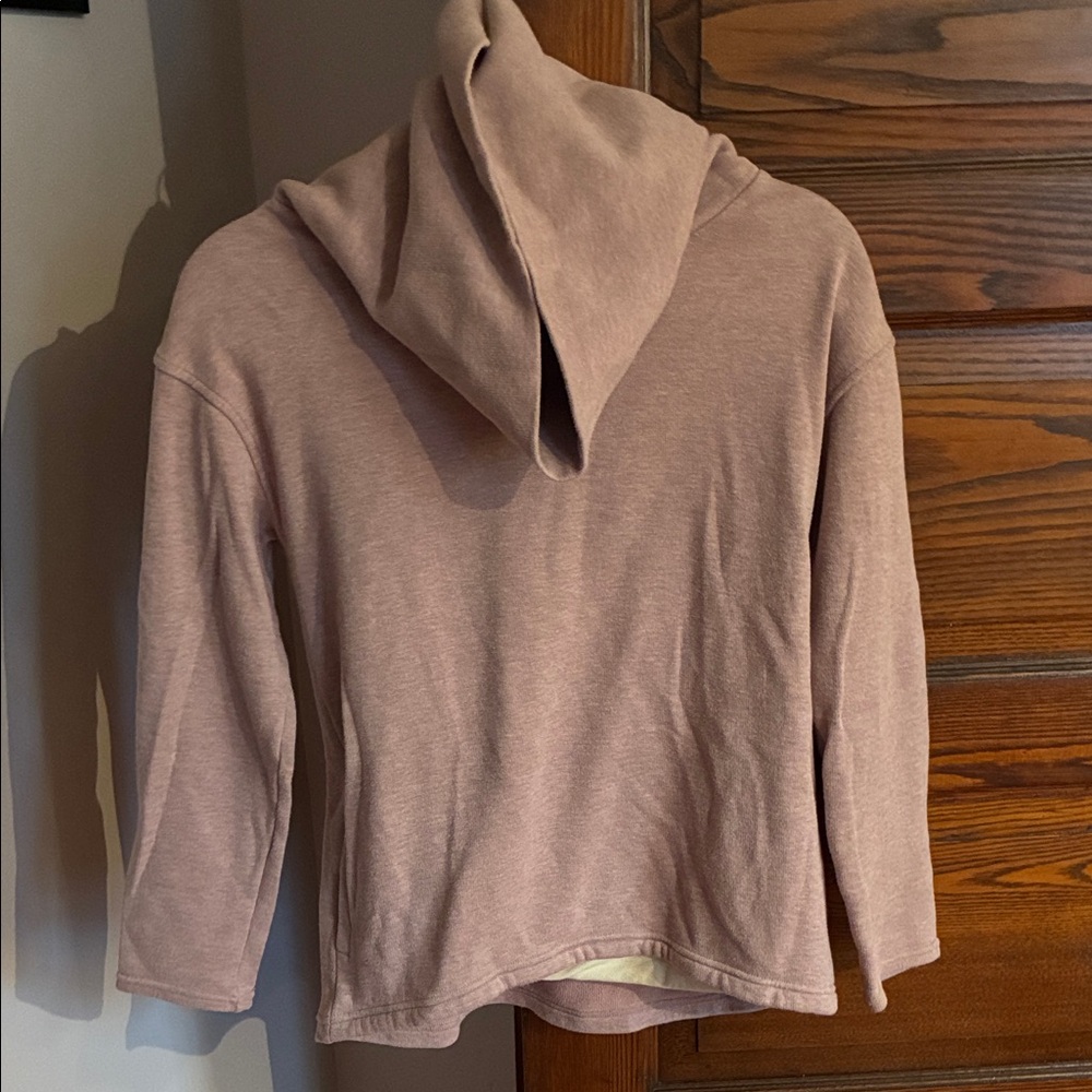 Light Mauve Women's Turtle neck dress Knit Sweatshirt